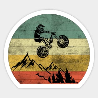 Mountain Bike Silhouette BMX MTB Downhill Gift Idea Sticker